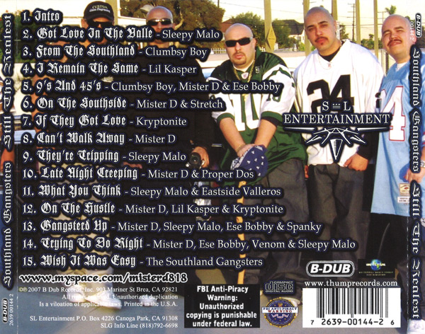 Southland Gangsters - Still The Realest Chicano Rap